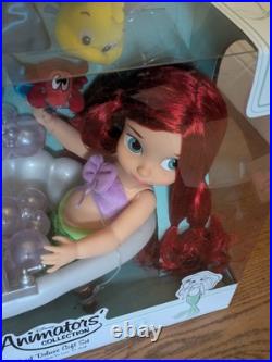 Disney Animators Collection Ariel Deluxe Gift Set Toddler Doll +bathtub RARE NIB Disney Animators Collection Ariel Deluxe Gift Set Toddler Doll +bathtub RARE NIB