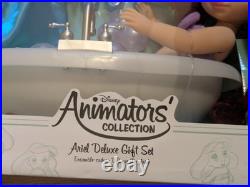 Disney Animators Collection Ariel Deluxe Gift Set Toddler Doll +bathtub RARE NIB Disney Animators Collection Ariel Deluxe Gift Set Toddler Doll +bathtub RARE NIB