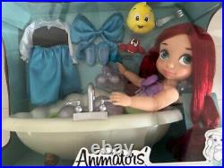 Disney Animators Collection Little Mermaid Ariel Deluxe Doll Bathtub Gift Set