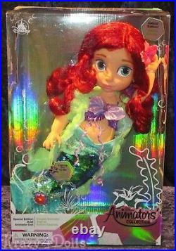 Disney Animators' Collection Special Edition 16 Toddler Doll Ariel New