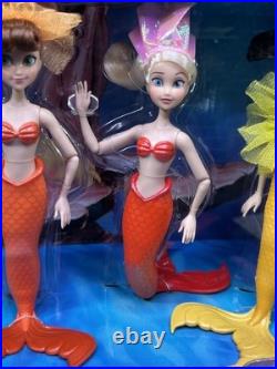 Disney Ariel And Sisters Mini Doll Set The Little Mermaid NEW