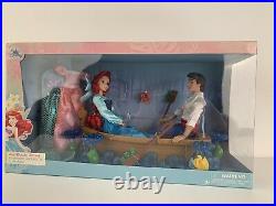Disney Ariel Deluxe Gift Set Little Mermaid Eric Boat in Box Newithsealed