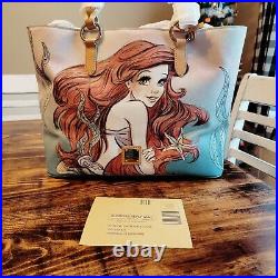Disney Ariel Little Mermaid Dooney And Bourke Tote Bag New