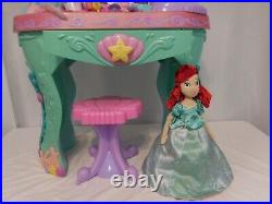 Disney Ariel Little Mermaid Magical Talking Vanity + Plush Doll + Acces RARE