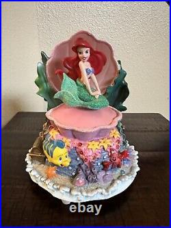 Disney Ariel Little Mermaid Under The Sea Seashell Music Box Figurine
