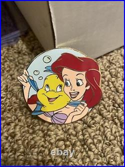 Disney Auctions Ariel Flounder Princess Friends LE 100 Pin Little Mermaid Best