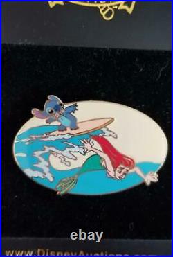 Disney Auctions P. I. N. S. Stitch & the Little Mermaid Ariel LE 500 Pin