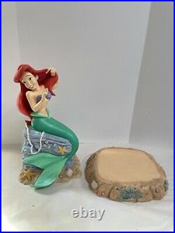 Disney Big Fig The Little Mermaid Ariel Statue Large 2 Piece See Pics as is