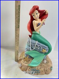 Disney Big Fig The Little Mermaid Ariel Statue Large 2 Piece See Pics as is
