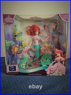 Disney Brass Key Keepsake Little Mermaid ARIEL Movie Memories Doll NIB