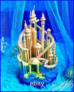 Disney Castle Collection Little Mermaid Atlantica Castle Light-up Figurine NEW