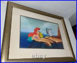 Disney Cel The Little Mermaid It's A Dinglehopper Ariel Rare Animation Art Cell