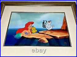 Disney Cel The Little Mermaid It's A Dinglehopper Ariel Rare Animation Art Cell