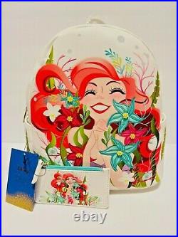 Disney Danielle Nicole The Little Mermaid Ariel Backpack & card holder loungefly