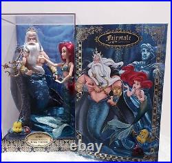 Disney Designer Collection LE Doll Ariel and King Triton Limited Edition BNIB