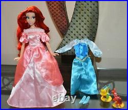 Disney Designer Limited Edition Little Mermaid Ariel Doll RARE Pink Blue Dress