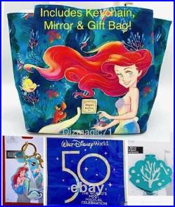 Disney Disney Dooney & Bourke The Little Mermaid Ariel Tote+ Keychain Mirror Bag
