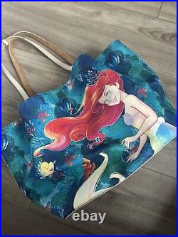 Disney Dooney Bourke The Little Mermaid Ariel Tote Handbag With REG CARD! EUC