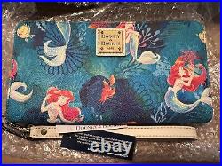 Disney Dooney Bourke The Little Mermaid Wallet Wristlet Ariel NWT 2023 Retired