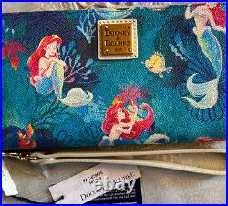 Disney Dooney & and Bourke The Little Mermaid Wallet Wristlet Ariel NWT 2023