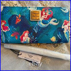 Disney Dooney & and Bourke The Little Mermaid Wallet Wristlet Ariel NWT 2023