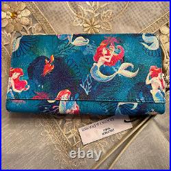 Disney Dooney & and Bourke The Little Mermaid Wallet Wristlet Ariel NWT 2023