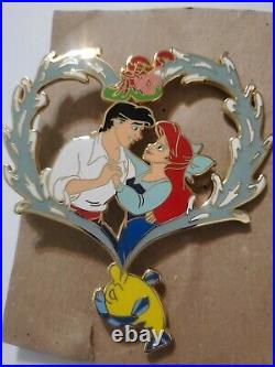 Disney Fantasy Pin Little Mermaid Ariel And Eric Heart