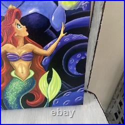 Disney Fine Art Canvas LE Little Mermaid The Whisper Ursula Ariel By M. Kungl