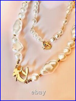 Disney Japan Ariel Little Mermaid Accessory Case Treasure Chest Tiara Necklace