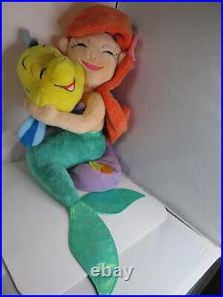 Disney Japan Ariel and Flounder Heartland Tomy Company Plush Little Mermaid