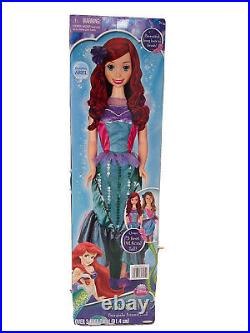Disney Life Size Ariel Doll Over 3 Ft The Little Mermaid Fairy Tale Friend