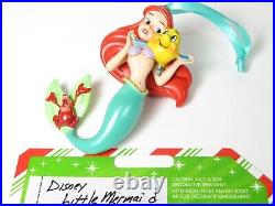 Disney Little Mermaid Ariel Founder + Sketchbook Christmas Ornament (2010) Rare