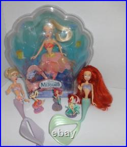 Disney Little Mermaid Ariel & Her Sisters Arista Doll Poseable Tail NIB Lot