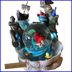 Disney Little Mermaid Ariel Music Box Snow Glove Part Of Your World USED