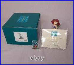Disney Little Mermaid Ariel Seaside Serenade Figurine Limited Edition 2006 & Pin