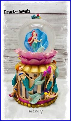 Disney Little Mermaid Ariel Under the Sea Concert Sister Snowglobe WITH BOX Used Disney Little Mermaid Ariel Under the Sea Concert Sister Snowglobe WITH BOX Used