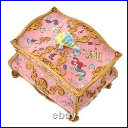 Disney Little Mermaid Ariel jewelry case Sebastian accessory case Figure pink