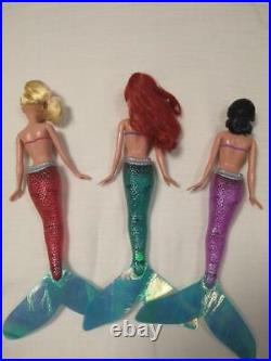 Disney Little Mermaid Doll Ariel Arista Alana Set Of 3