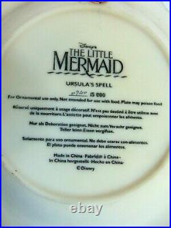 Disney Little Mermaid Limited Edition 3D Plate Ursulas Spell 0740/15000