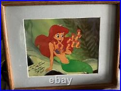 Disney Little Mermaid Postcard Autographed By Original Ariel Voiceover