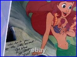Disney Little Mermaid Postcard Autographed By Original Ariel Voiceover