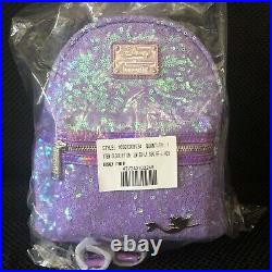 Disney Little Mermaid Purple Ariel Sequin Loungefly Lot NEW WITH TAGS
