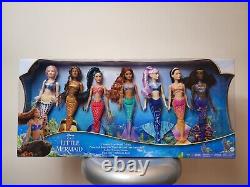 Disney Live Action Little Mermaid Ultimate Ariel Sisters 7-Pack Doll Set