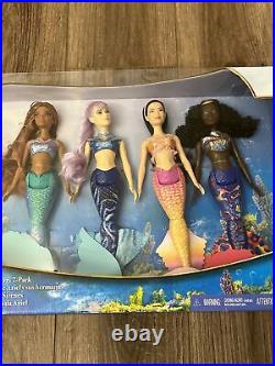 Disney Live Action Little Mermaid Ultimate Ariel and Sisters 7 Pack NEW