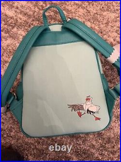 Disney Loungefly Little Mermaid Ariel Eric Stained Glass Mini Backpack NWT