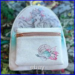 Disney Loungefly The Little Mermaid Ariel Land & Sea Sketch Shells Backpack 219