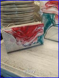 Disney Loungefly The Little Mermaid Ariel Tote Bag Crossbody Handbag & Wallet
