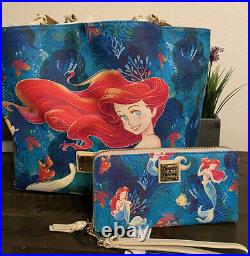Disney Parks 2023 The Little Mermaid Ariel Tote Bag Set by Dooney & Bourke #2