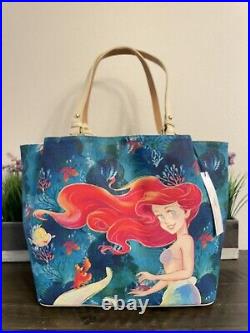 Disney Parks 2023 The Little Mermaid Ariel Tote Bag Set by Dooney & Bourke #2
