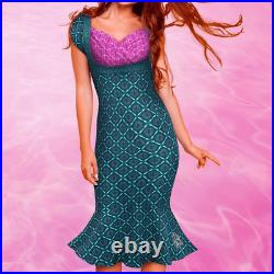 Disney Parks Ariel Little Mermaid Fit and Flare dress. Large